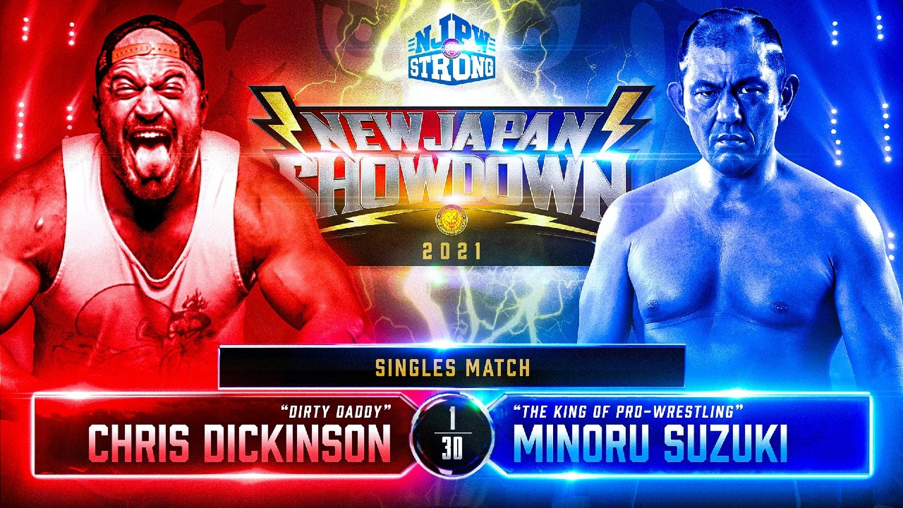 NJPW Strong Showdown Minoru Suzuki Chris Dickinson