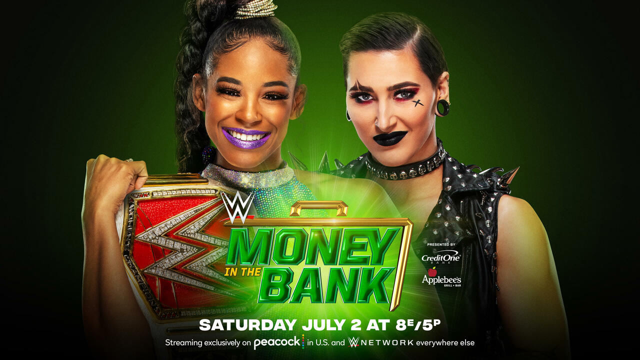 WWE Money in the Bank Bianca Belair Rhea Ripley